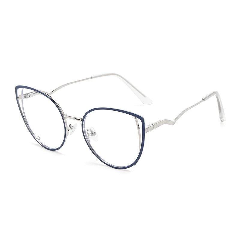 Anti-Blue Light Rays Eyeglasses Frame Women Cat Eye Glasses Brand Designer Clear Lens Computer Optical Eyewear 97333  Amaijoin