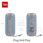 Carregue a imagem no visualizador da Galeria, TG117 Bluetooth Speakers Portable True Wireless Sound Box Waterproof Loudspeaker Outdoor Stereo Surround Supports TF Radio  Amaijoin
