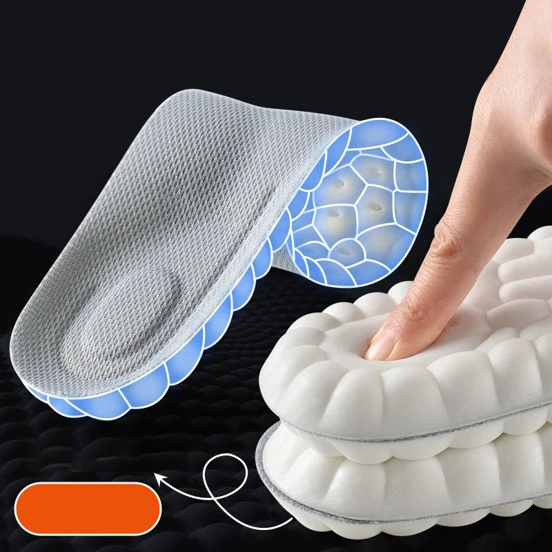 1Pair 4D Soft Plantar Fasciitis Insole Arch Support Orthopedic Inserts Shoes Insoles for Feet Sports Shock Absorption Shoe Pads  Amaijoin