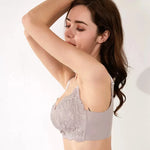 Load image into Gallery viewer, Birdtree 100%Mulberry Silk Without Steel Ring Bra Breathable Traceless Large Size Bra Thin  Elegant Mold Cup Underwear P3N559QC  Amaijoin
