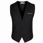 Carregue a imagem no visualizador da Galeria, Dress Vests For Men Slim Fit Mens Suit Vest Male Waistcoat Gilet Homme Casual Sleeveless Formal Business Jacket Plus Size M-6XL  Amaijoin
