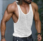 Carregue a imagem no visualizador da Galeria, INCERUN Men Tank Tops Mesh Transparent O-neck Sleeveless Sexy Vests Streetwear Summer Breathable 2023 Fashion Men Clothing S-5XL  Amaijoin
