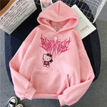 Carregue a imagem no visualizador da Galeria, Women 90s Y2k 2000s Hoodies Hello Kitty Hip Hop Hoodie Sanrio Sweatshirt Clothes Tops Sweatshirt Clothing Streetwear  Amaijoin
