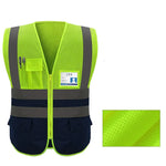 Carregue a imagem no visualizador da Galeria, High Visibility Reflective Vest Working Clothes Motorcycle Cycling Sports Outdoor Reflective Safety Clothing Reflective Jacket  Amaijoin
