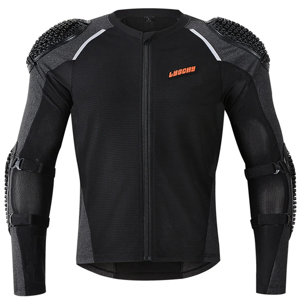 LYSCHY Motorcycle Jacket Men Full Body Armor Breathable Mesh Motorcycle Chest Armor Motocross Racing Protective Gear Moto Jacket  Amaijoin