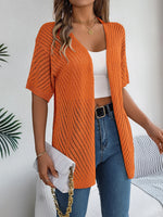 Carregue a imagem no visualizador da Galeria, Spring Summer Knitted Cardigan Casual Hollow Out Sun Proof Tops for Women  Amaijoin
