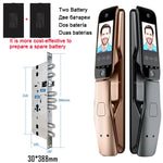 Carregue a imagem no visualizador da Galeria, WiFi Tuya APP Voice Intercom Digital Door Lock  High Quanlity 3D Face Recognition Smart Door Lock With Camera  Amaijoin
