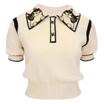 Carregue a imagem no visualizador da Galeria, Polo Cat Knitwear Tee  Amaijoin
